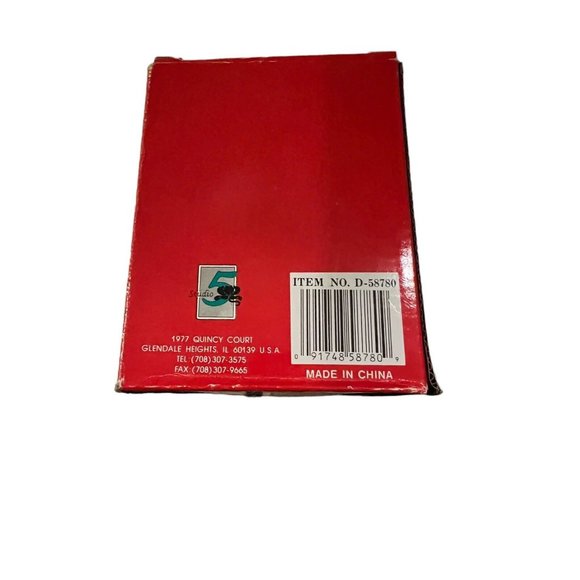 Wonderful Miniature 5"  Illuminated Porcelain  FIRE HOUSE Hand Painted Studio 5 - Picture 9 of 9